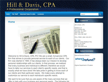 Tablet Screenshot of hillanddavis.com